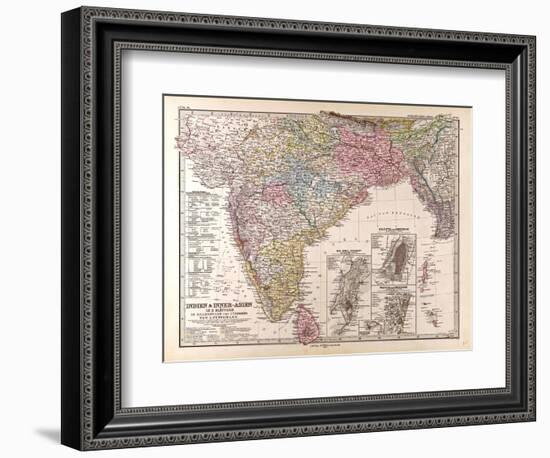 Map of India, 1876-null-Framed Giclee Print