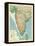 Map of India - Southern Section-Unknown-Framed Premier Image Canvas