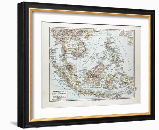 Map of Indonesia 1899-null-Framed Giclee Print