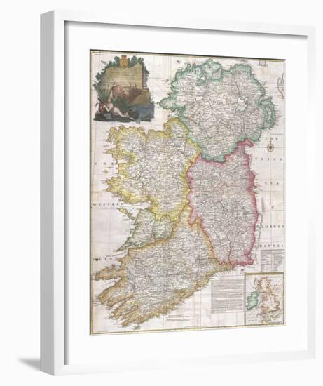 Map of Ireland,1794-John Rocque-Framed Premium Giclee Print