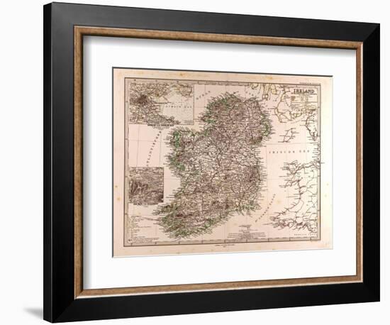 Map of Ireland, 1872-null-Framed Giclee Print