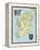 Map of Ireland-null-Framed Premier Image Canvas