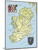 Map of Ireland-null-Mounted Giclee Print