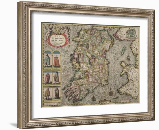 Map Of Ireland-null-Framed Giclee Print