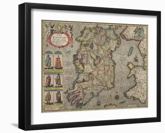 Map Of Ireland-null-Framed Giclee Print