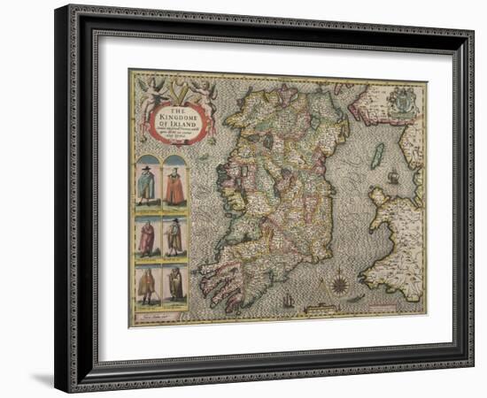 Map Of Ireland-null-Framed Giclee Print