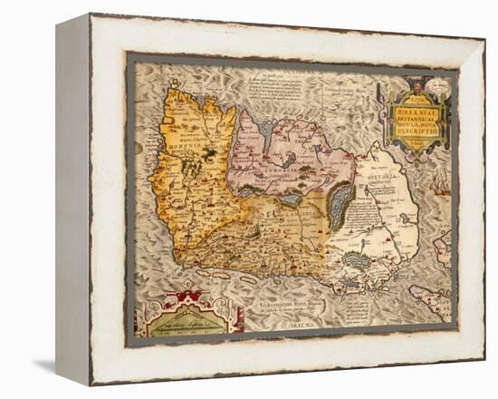 Map Of Ireland-null-Framed Premier Image Canvas