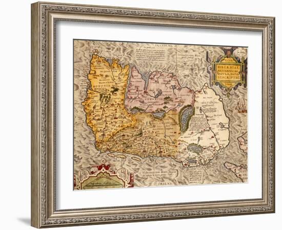 Map Of Ireland-null-Framed Giclee Print