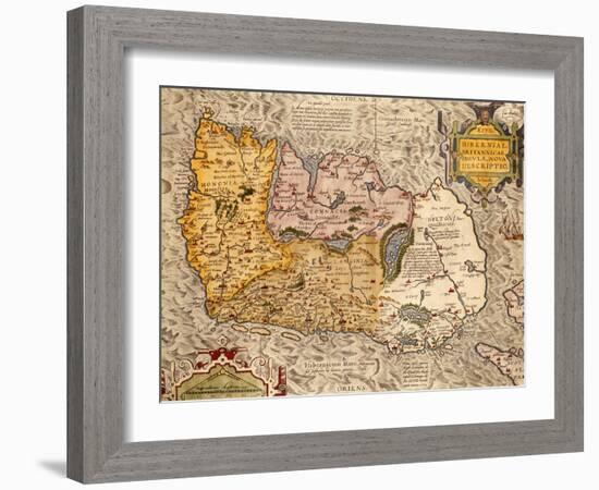 Map Of Ireland-null-Framed Giclee Print