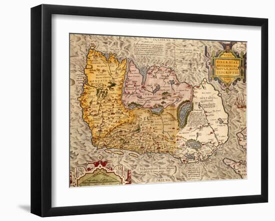 Map Of Ireland-null-Framed Giclee Print