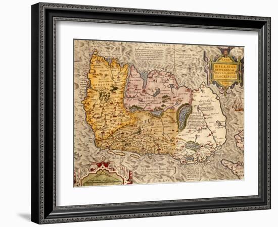 Map Of Ireland-null-Framed Giclee Print