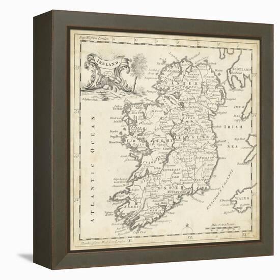 Map of Ireland-T. Jeffreys-Framed Stretched Canvas