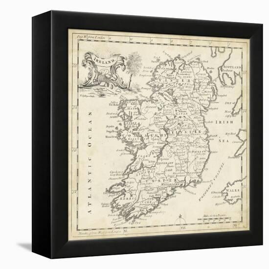 Map of Ireland-T. Jeffreys-Framed Stretched Canvas