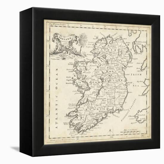 Map of Ireland-T. Jeffreys-Framed Stretched Canvas