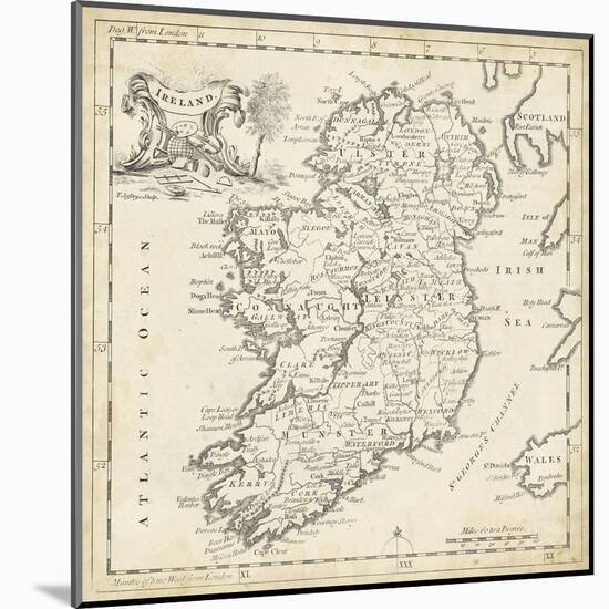 Map of Ireland-T. Jeffreys-Mounted Art Print