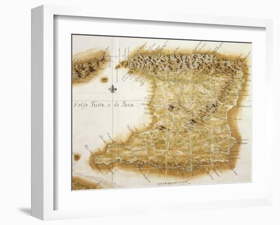 Map of Island of Trinidad, 1777, Trinidad and Tobago, 18th Century-null-Framed Giclee Print