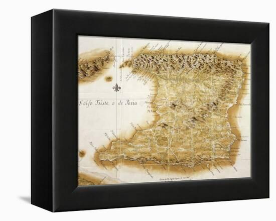 Map of Island of Trinidad, 1777, Trinidad and Tobago, 18th Century-null-Framed Premier Image Canvas