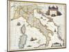 Map Of Italy, 1631-Johannes Blaeu-Mounted Giclee Print