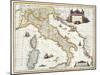 Map Of Italy, 1631-Johannes Blaeu-Mounted Giclee Print