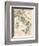 Map of Italy, 1870s-null-Framed Giclee Print