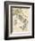 Map of Italy, 1870s-null-Framed Giclee Print