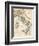 Map of Italy, 1870s-null-Framed Giclee Print