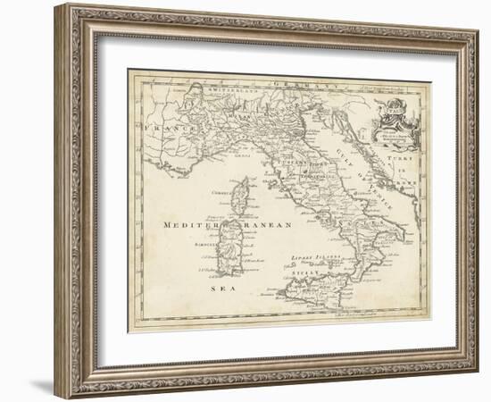 Map of Italy-T. Jeffreys-Framed Art Print