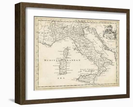 Map of Italy-T. Jeffreys-Framed Art Print