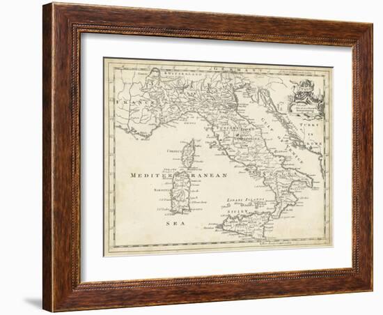 Map of Italy-T. Jeffreys-Framed Art Print