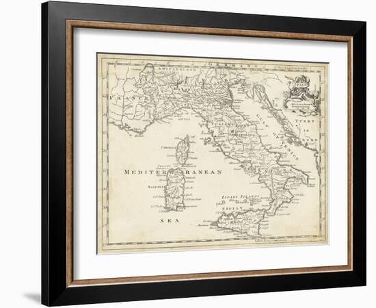 Map of Italy-T. Jeffreys-Framed Art Print