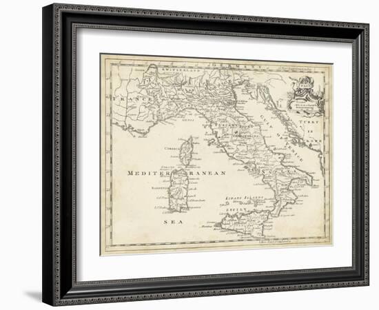 Map of Italy-T. Jeffreys-Framed Art Print