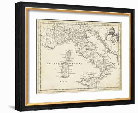 Map of Italy-T. Jeffreys-Framed Art Print
