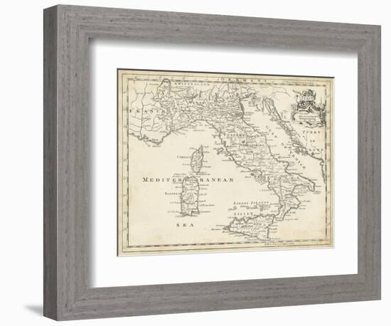 Map of Italy-T. Jeffreys-Framed Art Print