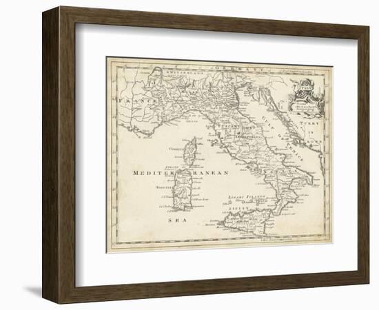 Map of Italy-T. Jeffreys-Framed Art Print