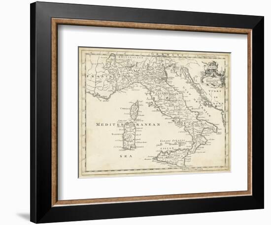 Map of Italy-T. Jeffreys-Framed Art Print