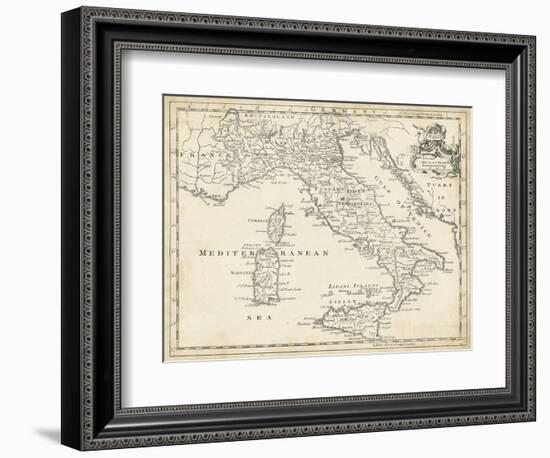 Map of Italy-T. Jeffreys-Framed Art Print