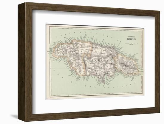 Map of Jamaica-null-Framed Photographic Print