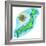 Map of Japan-Jennifer Thermes-Framed Photographic Print