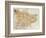 Map of Kent, England, 1870s-null-Framed Giclee Print