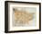 Map of Kent, England, 1870s-null-Framed Giclee Print