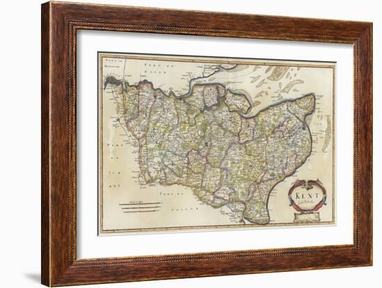 Map of Kent-Robert Morden-Framed Giclee Print