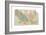 Map of Lake Nicaragua (C. 1900), Maps-Encyclopaedia Britannica-Framed Giclee Print