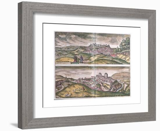 Map of Lebrija and Setenil from Civitates Orbis Terrarum-null-Framed Giclee Print