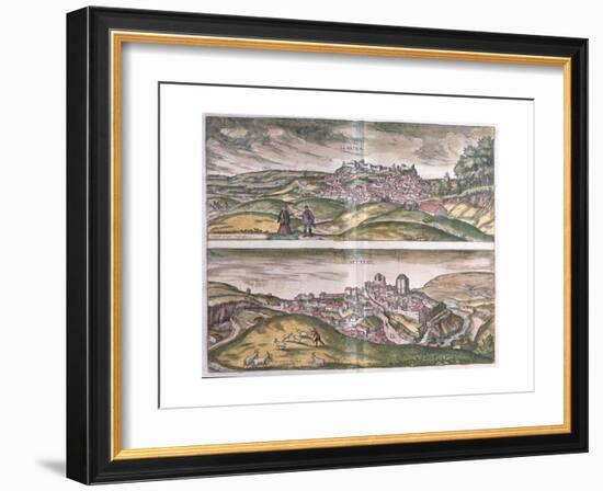 Map of Lebrija and Setenil from Civitates Orbis Terrarum-null-Framed Giclee Print