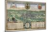 Map of Liege, from Civitates Orbis Terrarum by Georg Braun-Joris Hoefnagel-Mounted Giclee Print