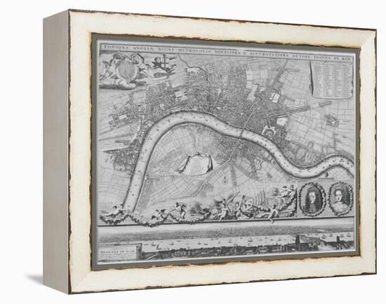 Map of London, 1690-Johannes de Ram-Framed Premier Image Canvas