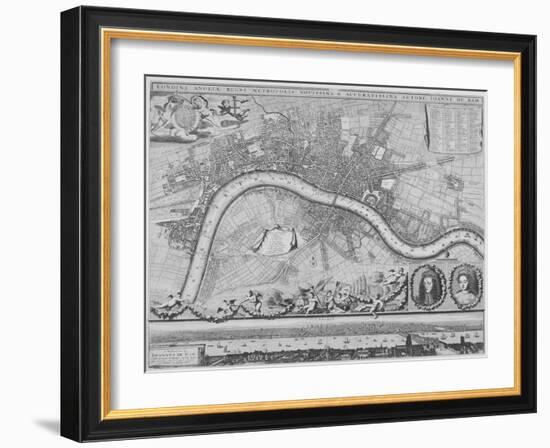 Map of London, 1690-Johannes de Ram-Framed Giclee Print