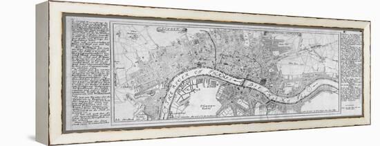 Map of London, 1700-Augustae Vindelicorum-Framed Premier Image Canvas