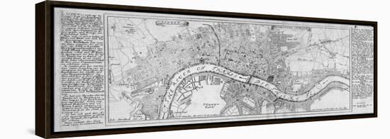 Map of London, 1700-Augustae Vindelicorum-Framed Premier Image Canvas