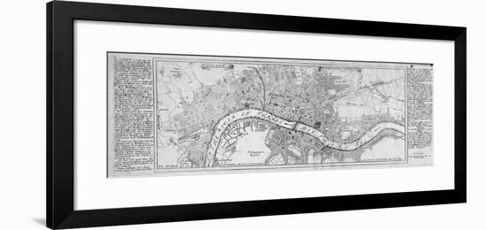 Map of London, 1700-Augustae Vindelicorum-Framed Giclee Print